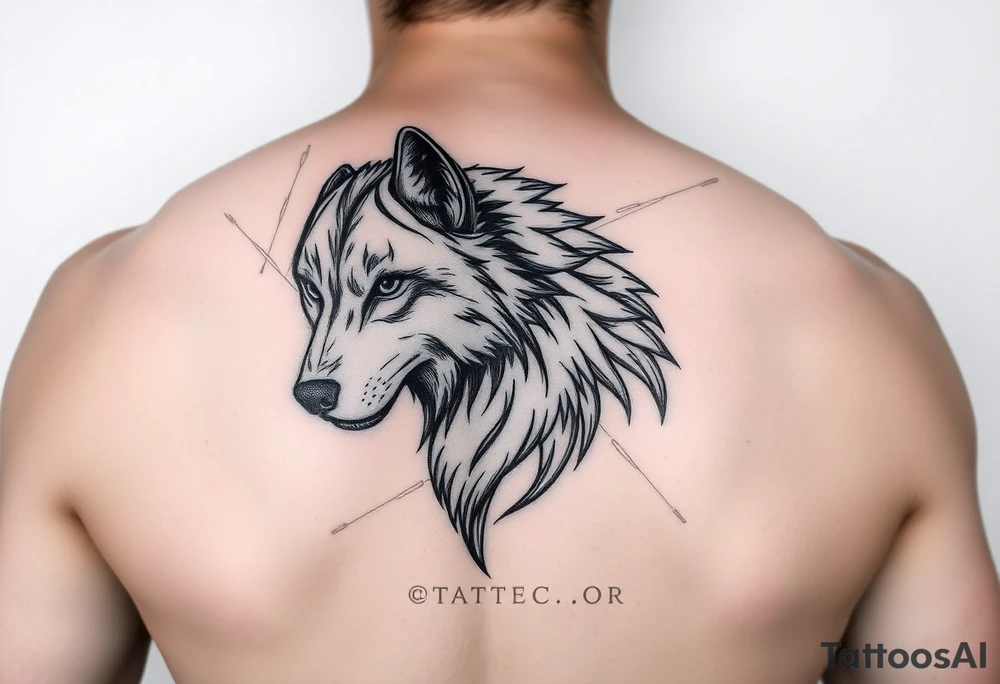 Wolf tattoo idea