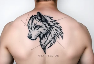 Wolf tattoo idea