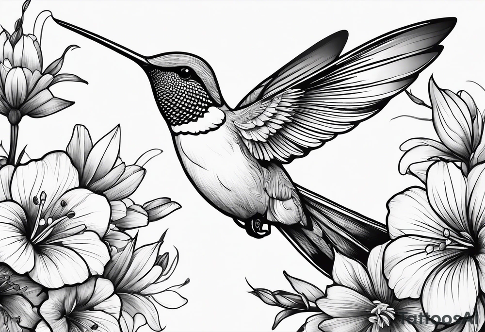 colibri bird
flowers
fine line
gentle tattoo idea