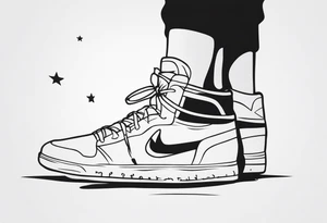 unique tattoo on ankle symbolizing freedom tattoo idea
