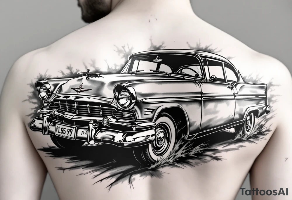 1956 Plymouth Belvedere tattoo idea