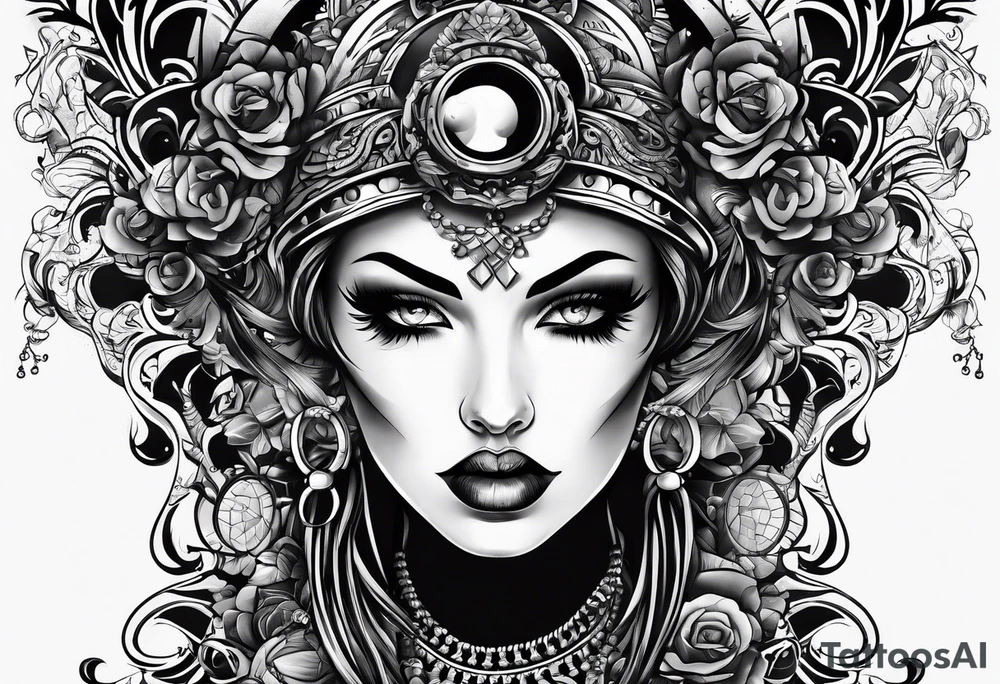 punk rocker tattoo idea