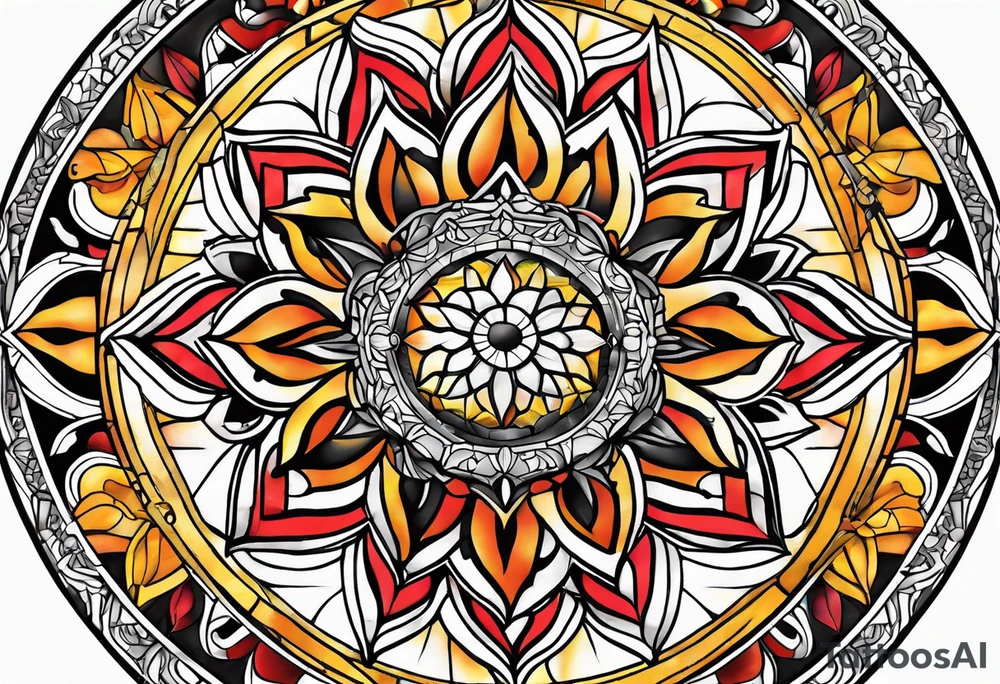 Sun Catcher Mandela tattoo idea