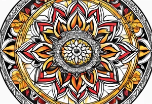 Sun Catcher Mandela tattoo idea