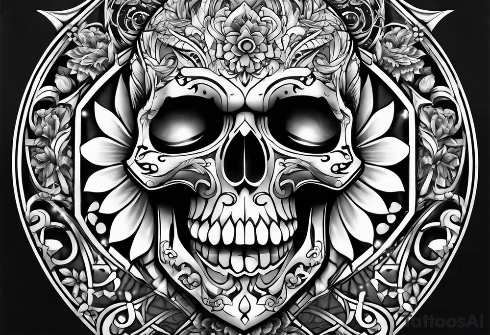 4 Spielkarten, 2 Würfel tattoo idea