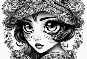 big eyes tattoo idea
