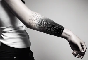 thin tattoo that wraps around arm and forearm tattoo idea