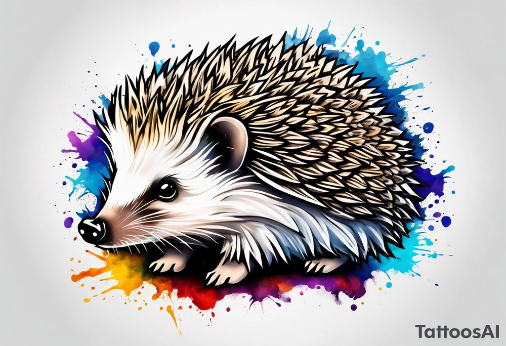 Autism Awareness Hedgehog tattoo idea