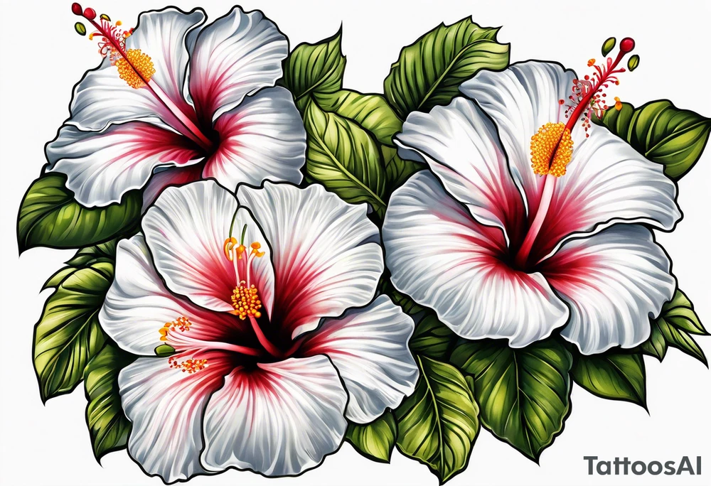 Hibiscus tattoo idea