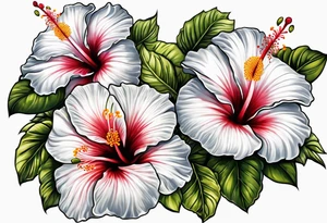 Hibiscus tattoo idea