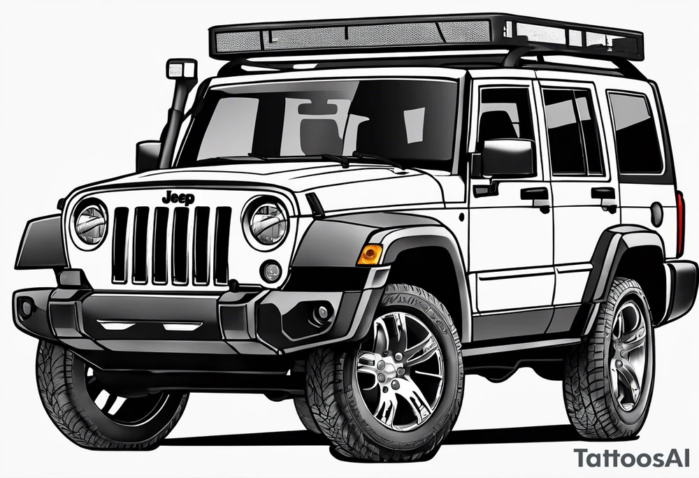 Jeep commander tattoo idea