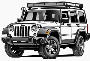 Jeep commander tattoo idea