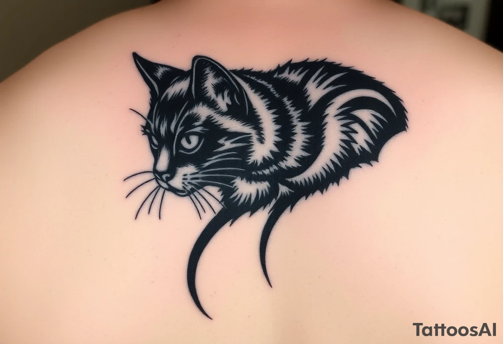 Black Cat tattoo idea