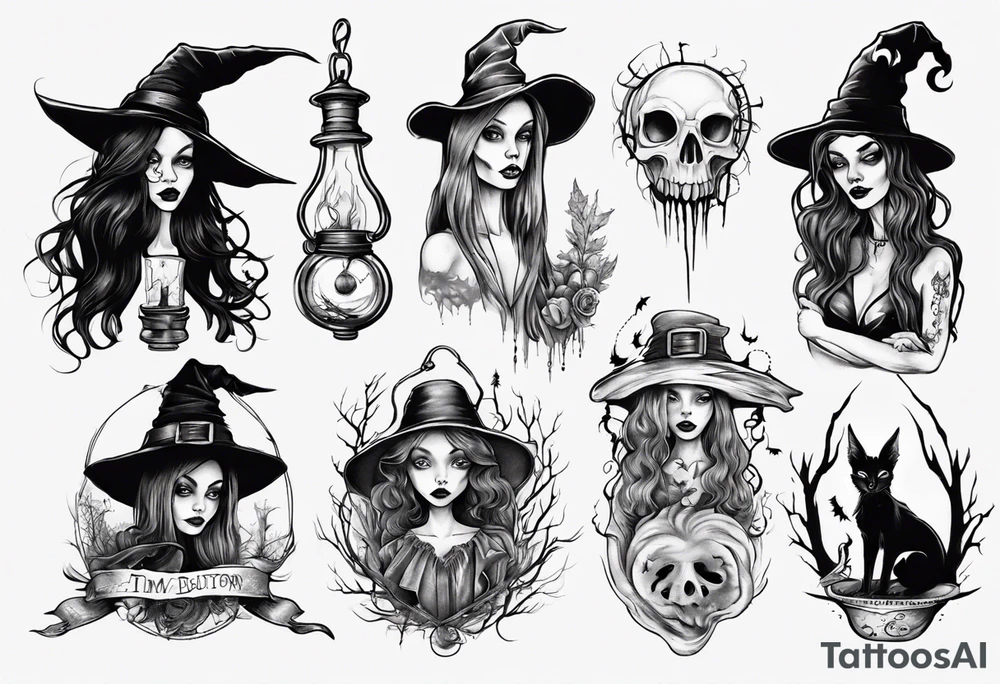 witch tattoo idea