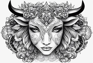 Love connection between Taurus and Virgo. Italian heritage tattoo idea