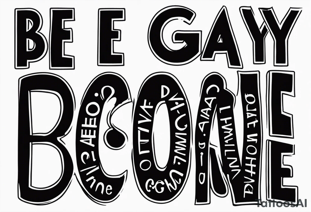 Be Gay Do Crime tattoo idea