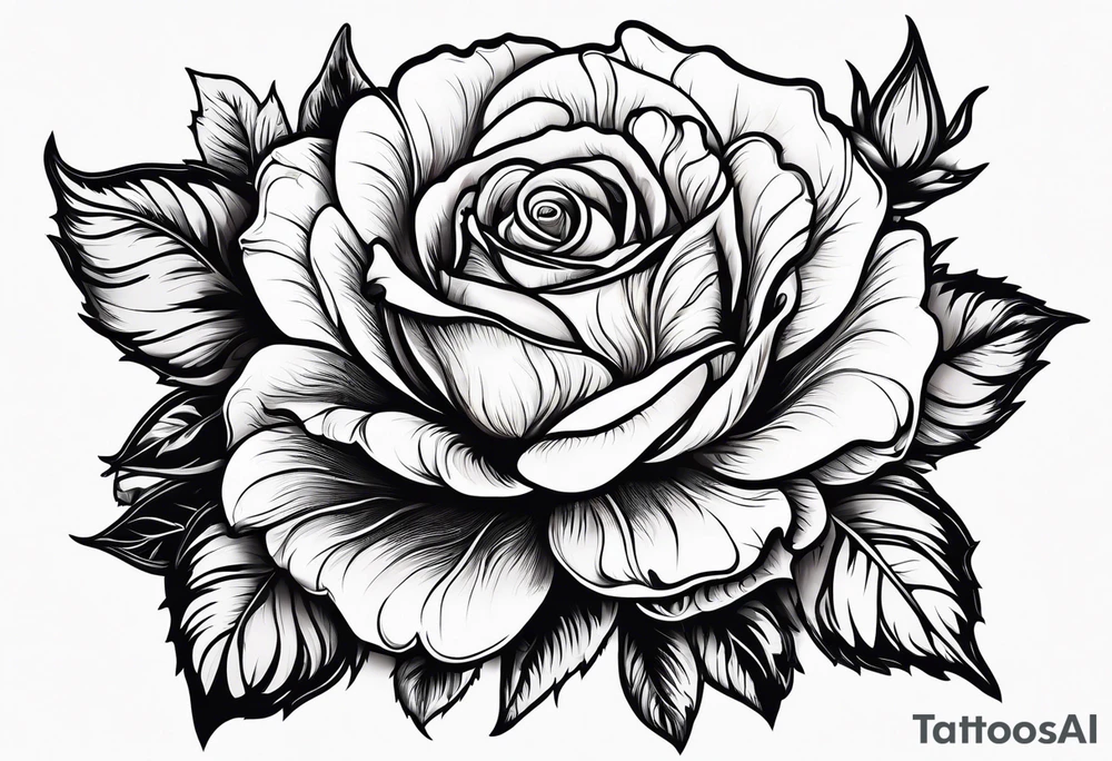flower rose , sunflower, animal tattoo idea