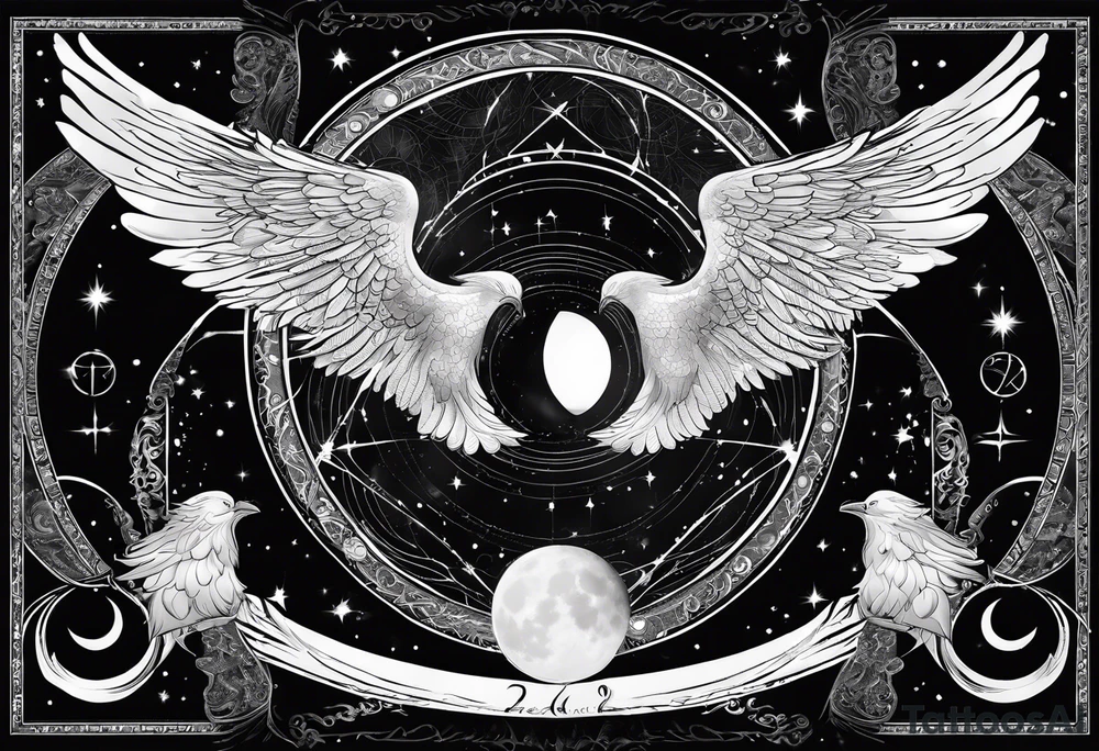 Astrology, Gemini, Natal Chart, angelic, soul mates, vision, planetary, the moon, third eye, armband tattoo idea