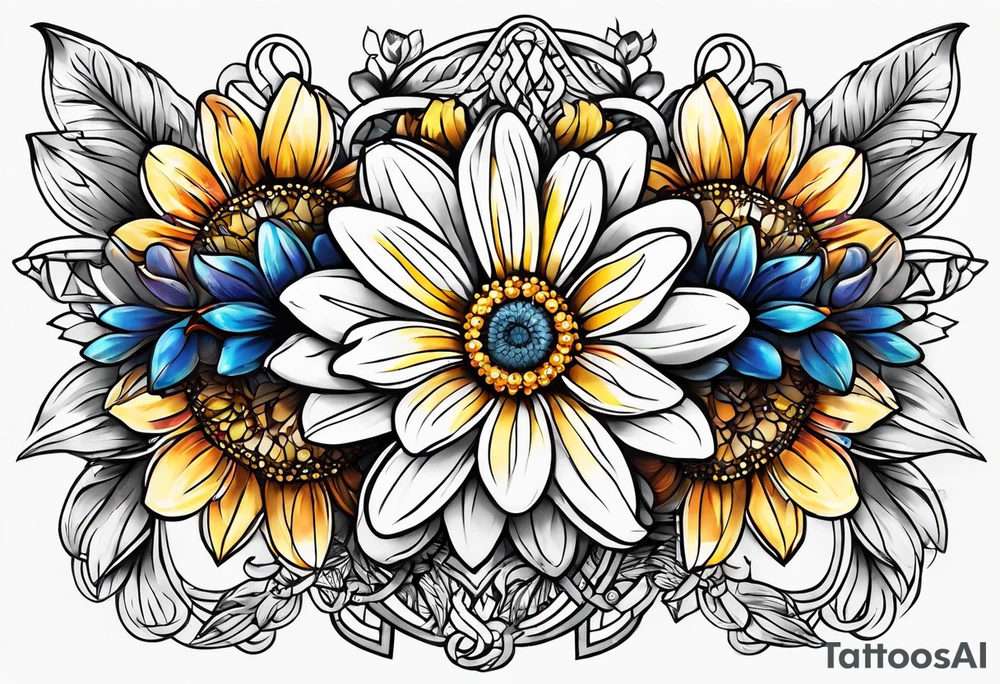 Daisy chain tattoo idea