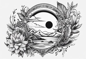 elegant line 
dainty 
spiritual 
moon 
sun 
arrow
spine
narrow tattoo idea