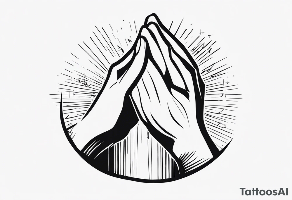 PRAYING HAND tattoo idea