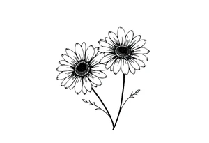 Daisies tattoo idea