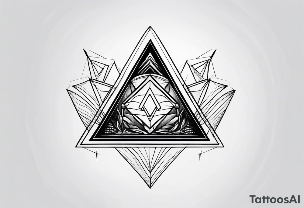 un triangulo simple tattoo idea