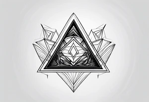 un triangulo simple tattoo idea