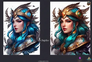 pantheon for league of legends game tattoo idea