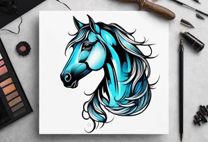 Beautiful Horse tattoo idea