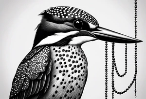 Kingfisher wrapped in chains tattoo idea