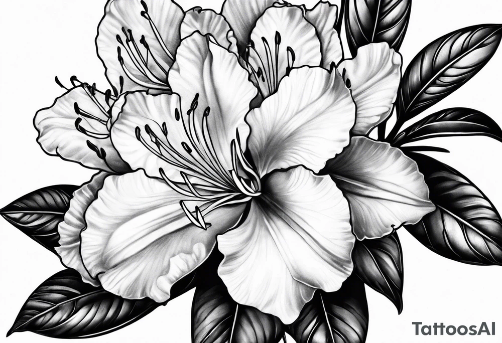 Rhododendron tattoo idea