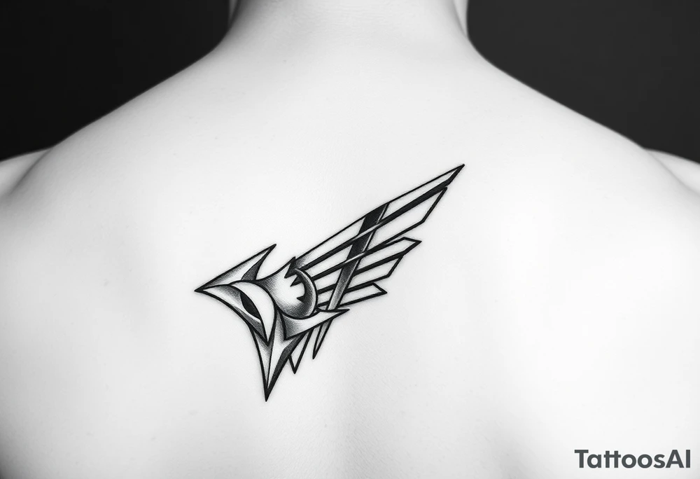 Realistic baby angle tattoo on left chest tattoo idea