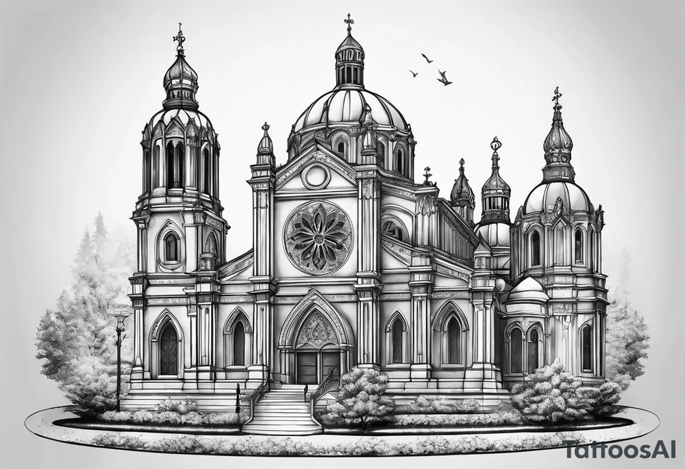 cathedral tattoo idea