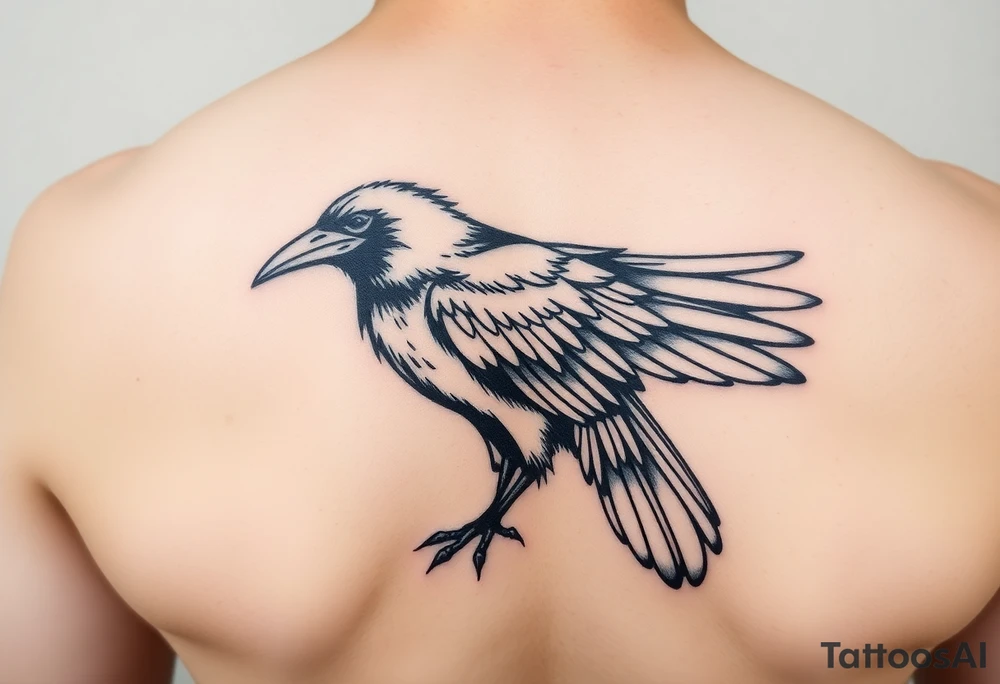 crow tattoo idea