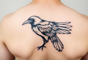 crow tattoo idea