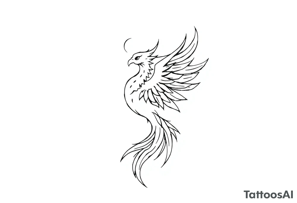 Phoenix rising tattoo idea