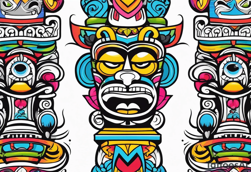 Totem pole tattoo idea