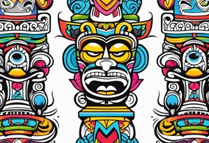 Totem pole tattoo idea