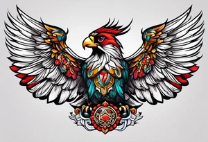 Chest piece tattoo idea