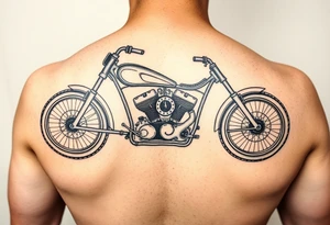 Chopper bike tattoo idea