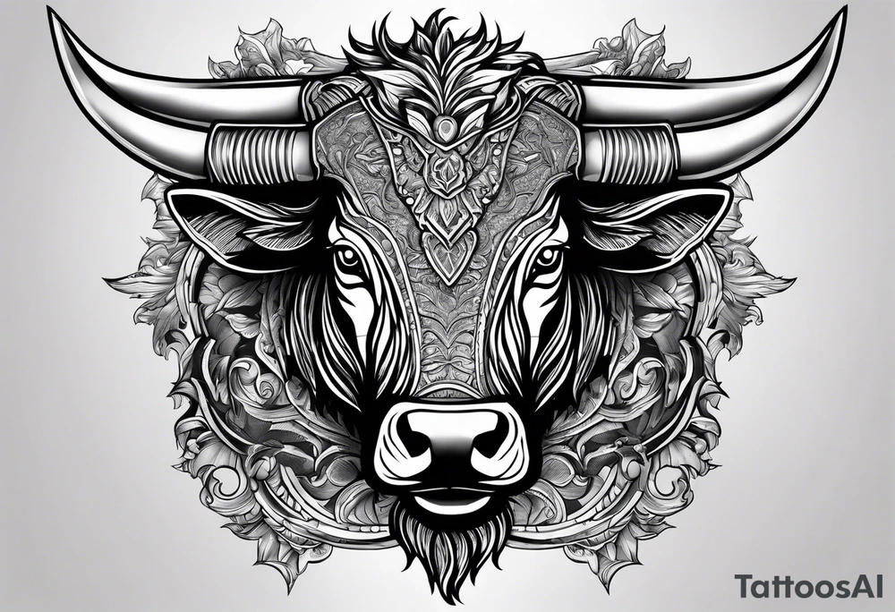 Nvidia geforce claw morphing into an aggressive bull tattoo idea Nvidia geforce claw morphing into an aggressive bull tattoo idea