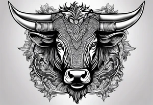 Nvidia geforce claw morphing into an aggressive bull tattoo idea