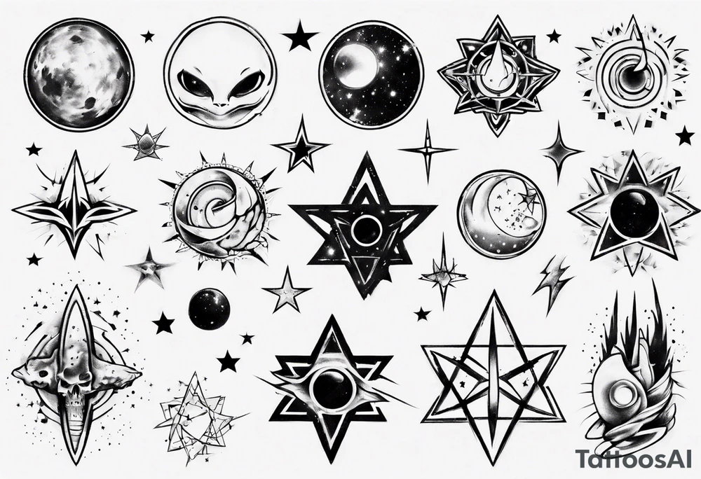 galaxy tattoo idea