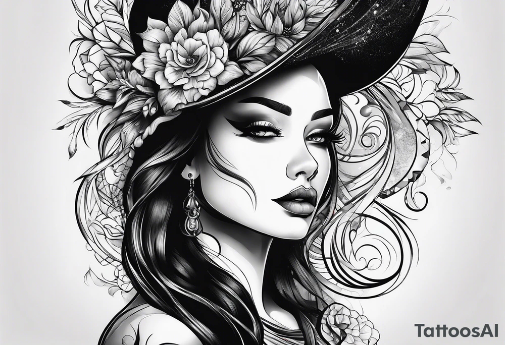 shadows of many people tattoo idea