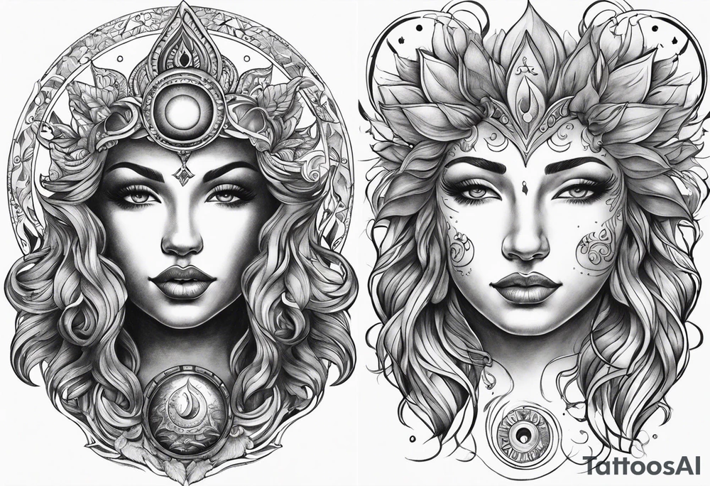 Sun in Pisces , Aquarius moon and Leo rising tattoo idea