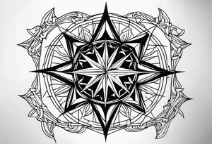 Wind Rose tattoo idea