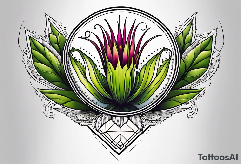 venus flytrap tattoo idea