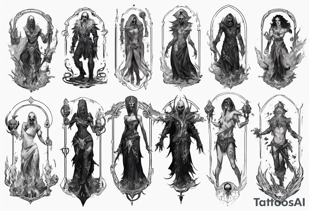 path of exile necromancer tattoo idea