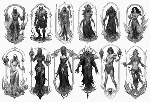path of exile necromancer tattoo idea